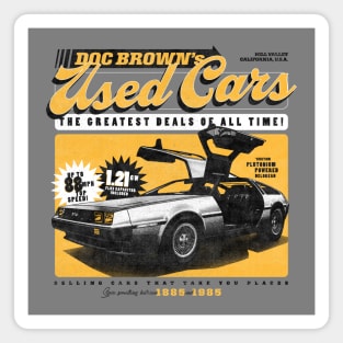 Doc Brown's Used Cars Magnet